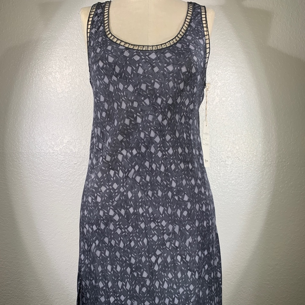 Johnny Was Biya Bias Art Deco Tiered Maxi Sz M NWT
